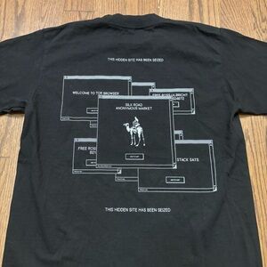 Vintage Silk Road anonymous web Black Graphic T-Shirt